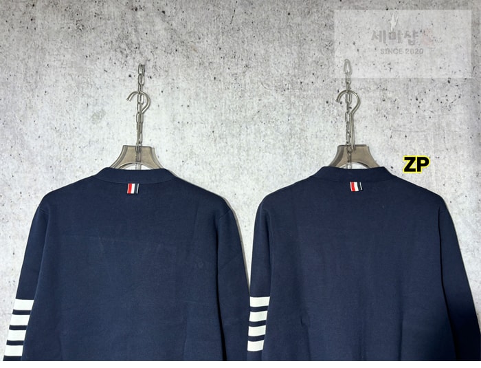 Thom Browne 톰브라운 사선완장 밀라노 스티치 코튼 크레이프 가디건 레플리카 11번 이미지 - 의류 | 세미샵 레플리카 사이트