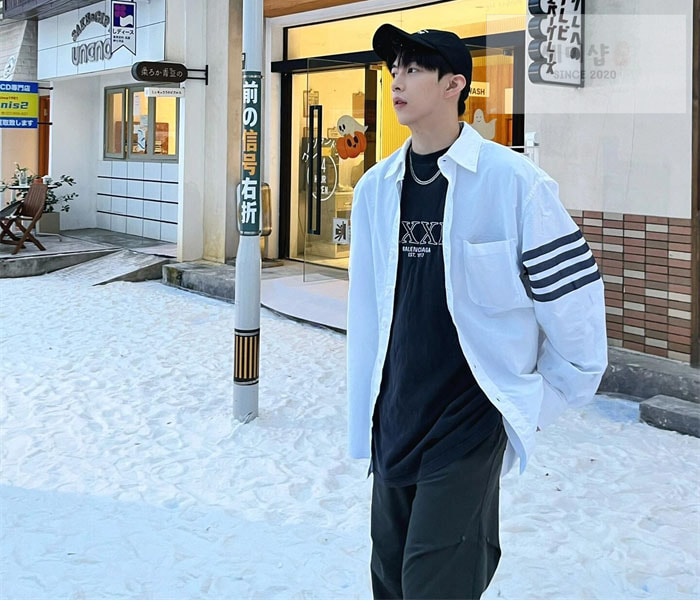 Thom Browne 톰브라운 사선완장 옥스포드 루즈핏 셔츠 의류 1번 이미지