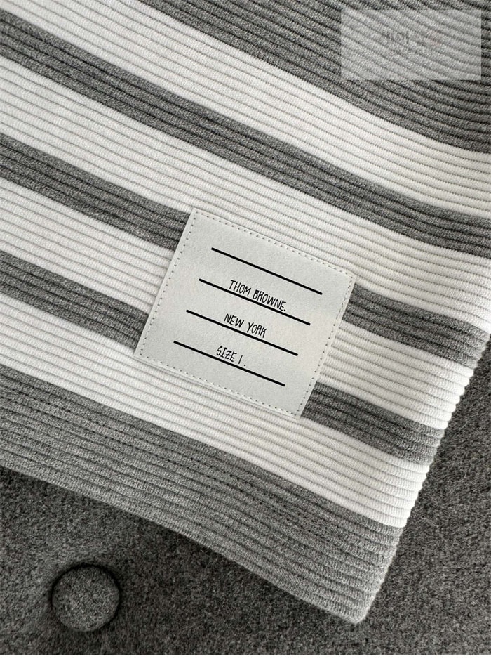 Thom Browne 톰브라운 사선완장 와플 반팔 폴로 셔츠&스웨트 반바지 네이비 의류 22번 이미지