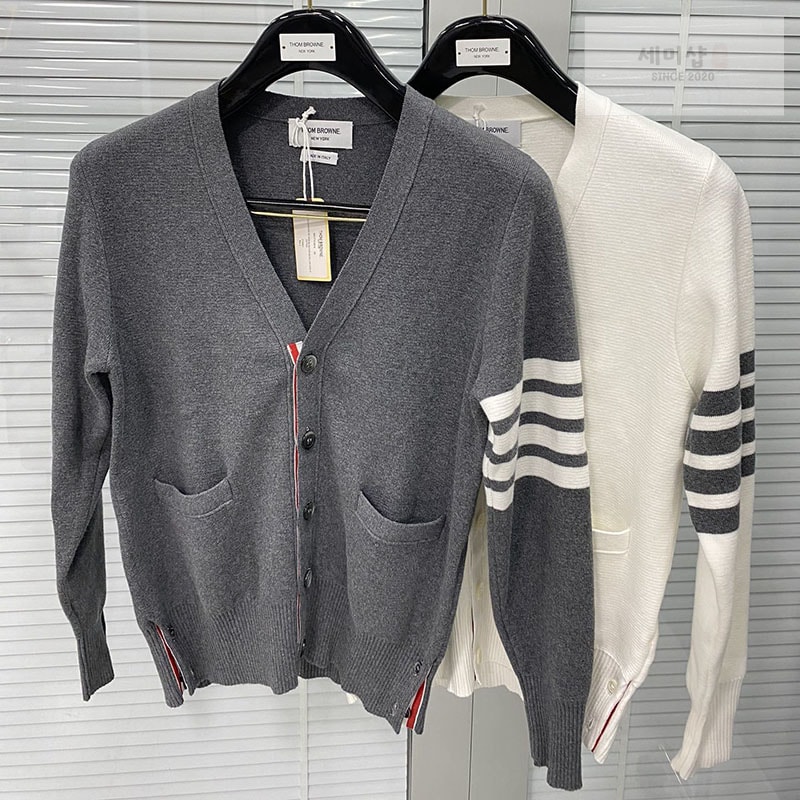 Thom Browne 톰브라운 사선완장 코튼 클래식 가디건 의류 26번 이미지