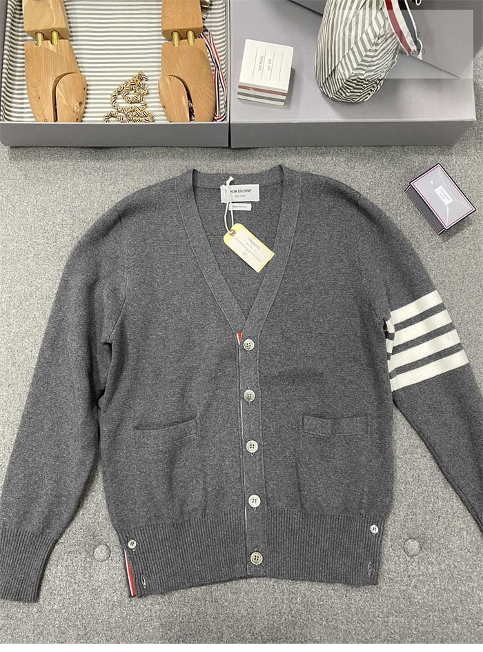 Thom Browne 톰브라운 사선완장 코튼 클래식 가디건 의류 6번 이미지