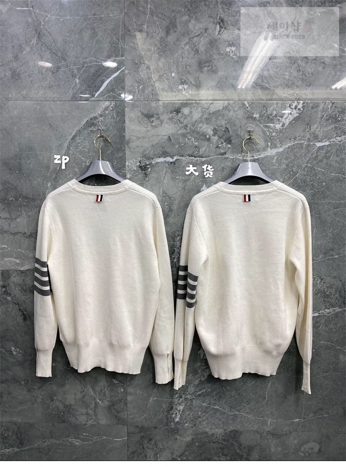 Thom Browne 톰브라운 사선완장 코튼 클래식 가디건 의류 19번 이미지