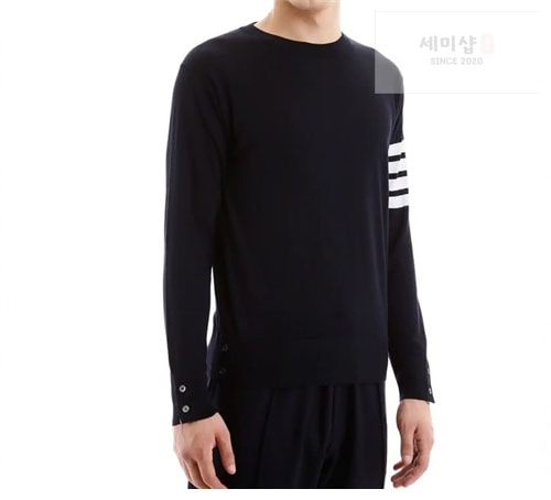 Thom Browne 톰브라운 사선완장 4-Bar 니트 스웨터 의류 2번 이미지