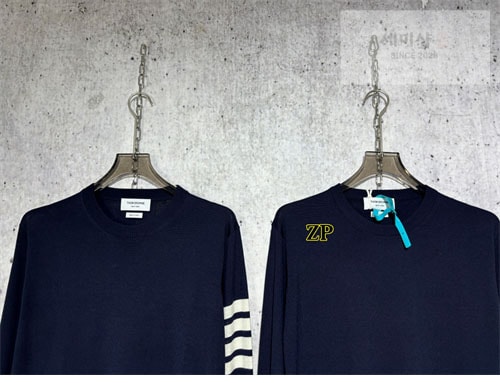Thom Browne 톰브라운 사선완장 4-Bar 니트 스웨터 의류 8번 이미지