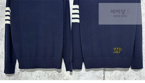 Thom Browne 톰브라운 사선완장 4-Bar 니트 스웨터 의류 10번 이미지