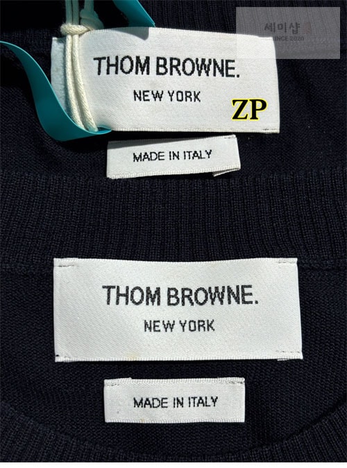 Thom Browne 톰브라운 사선완장 4-Bar 니트 스웨터 의류 22번 이미지
