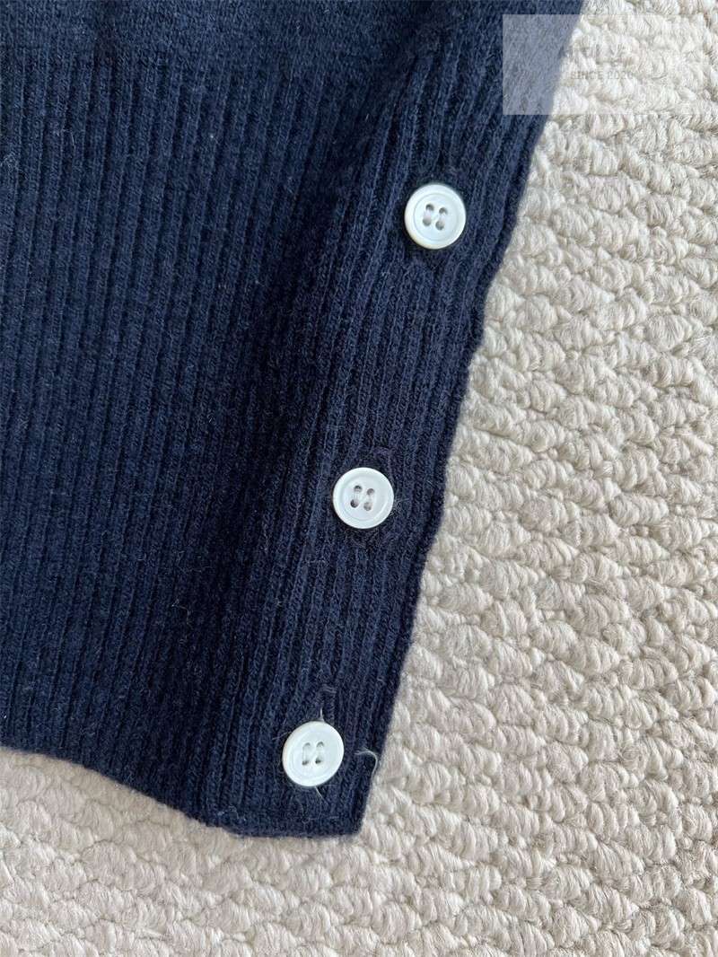 Thom Browne 톰브라운 사선완장 4-Bar 럭비 스트라이프 니트 후디 네이비 의류 40번 이미지