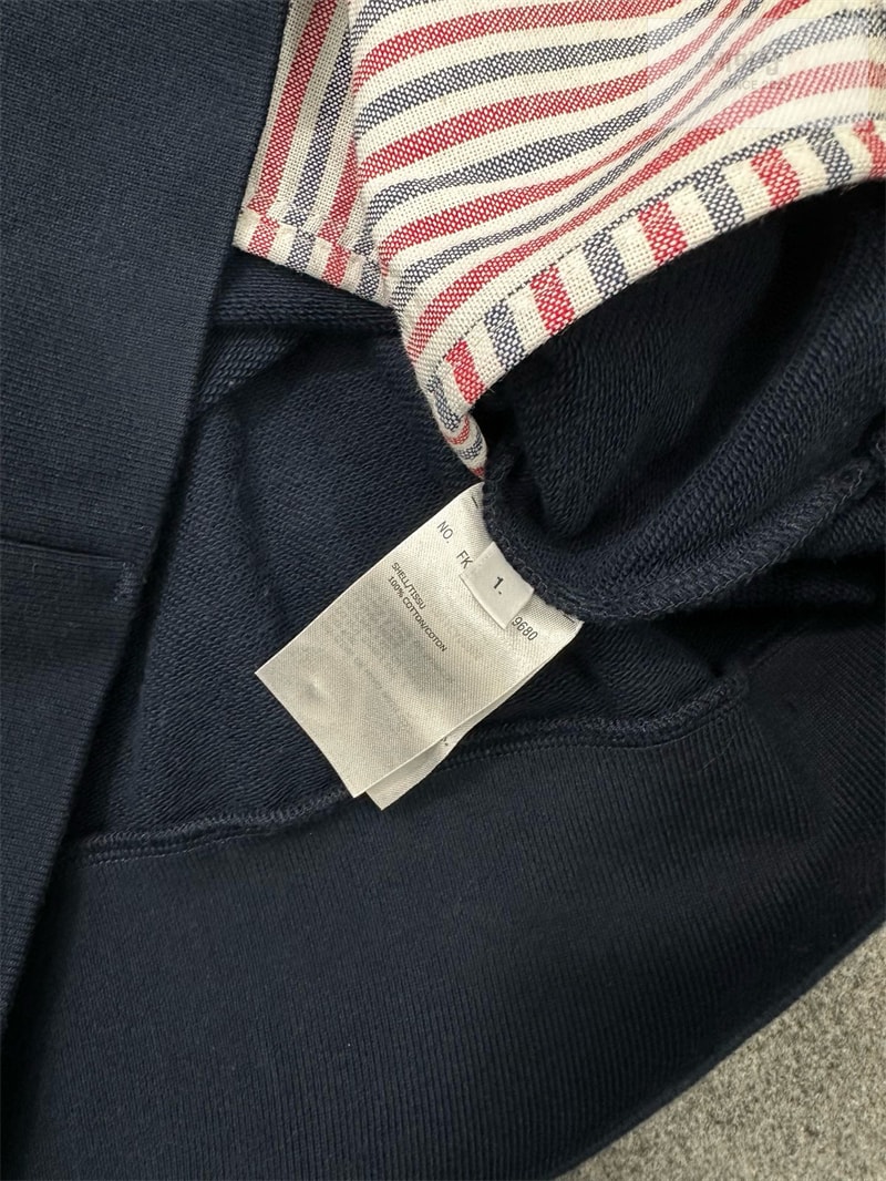 Thom Browne 톰브라운 사선완장 4-Bar 루프백 저지 v넥 가디건 의류 5번 이미지