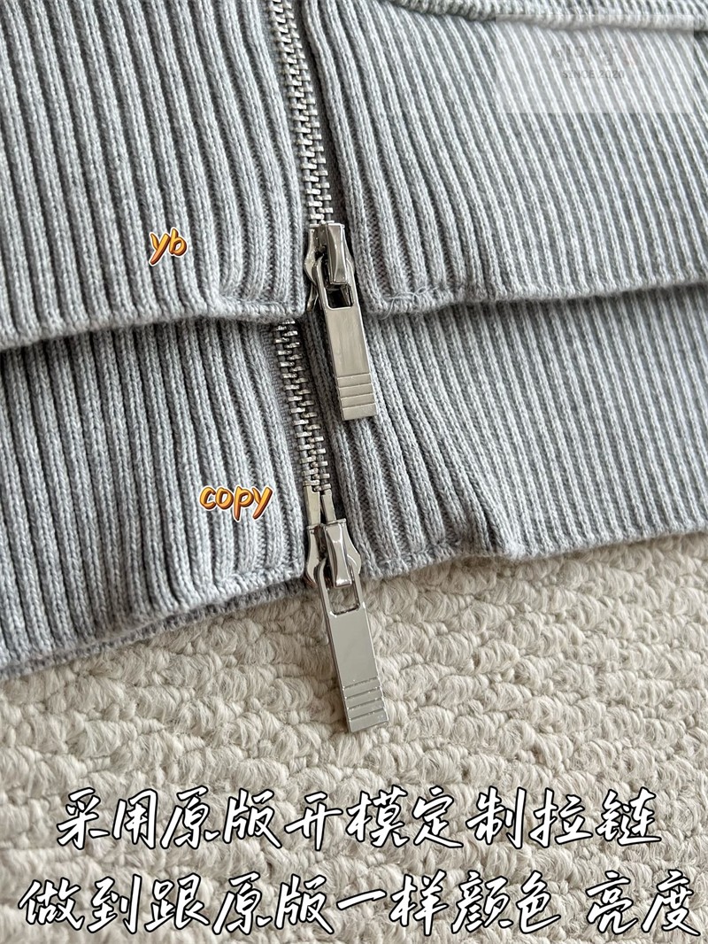 Thom Browne 톰브라운 사선완장 4-Bar 리넨 코튼 후드 집업 네이비 의류 11번 이미지