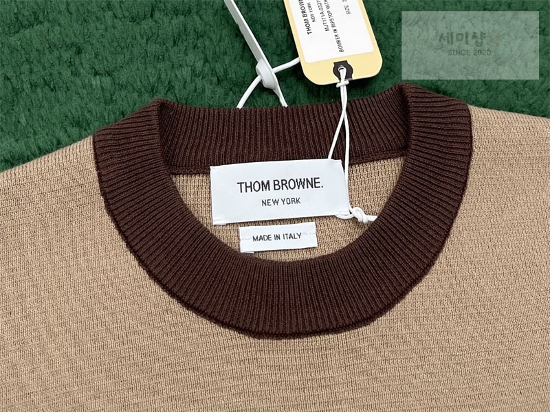 Thom Browne 톰브라운 사선완장 4-Bar 밀라노 스티치 풀오버 스웨터 의류 7번 이미지