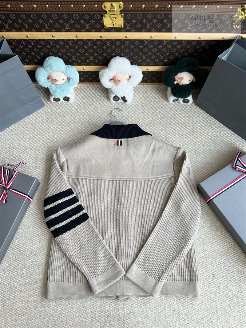 Thom Browne 톰브라운 사선완장 4-Bar 보일 울 워크맨 자켓 그린 의류 17번 이미지