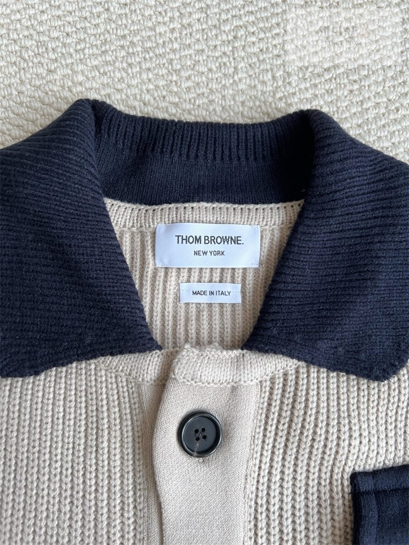 Thom Browne 톰브라운 사선완장 4-Bar 보일 울 워크맨 자켓 그린 의류 18번 이미지