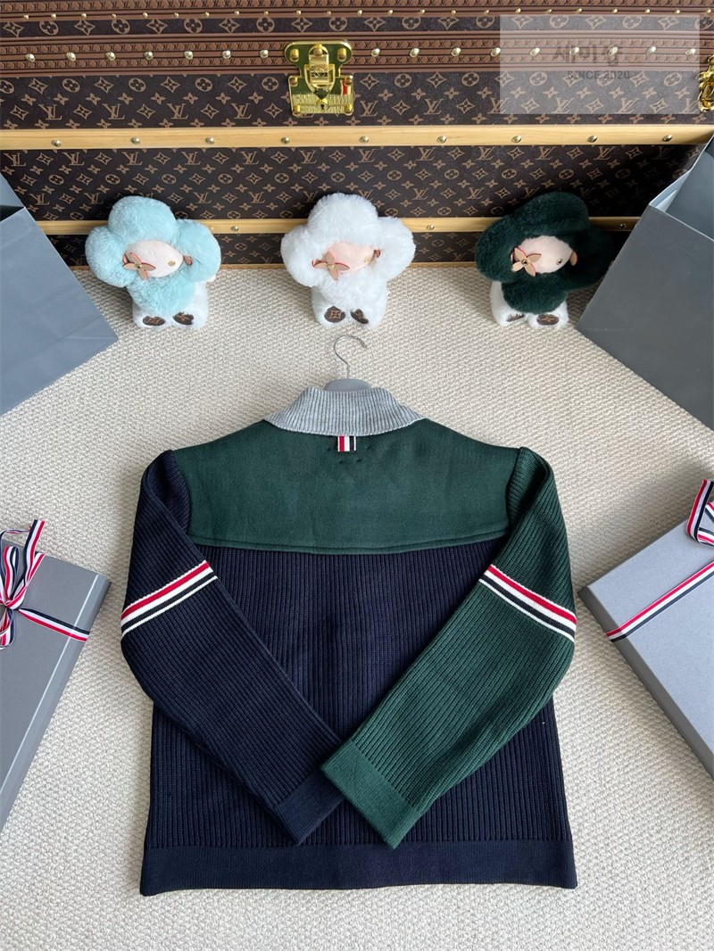 Thom Browne 톰브라운 사선완장 4-Bar 보일 울 워크맨 자켓 그린 의류 26번 이미지