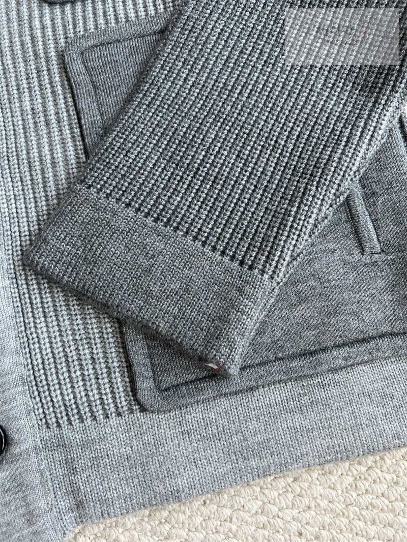 Thom Browne 톰브라운 사선완장 4-Bar 보일 울 워크맨 자켓 그린 의류 39번 이미지