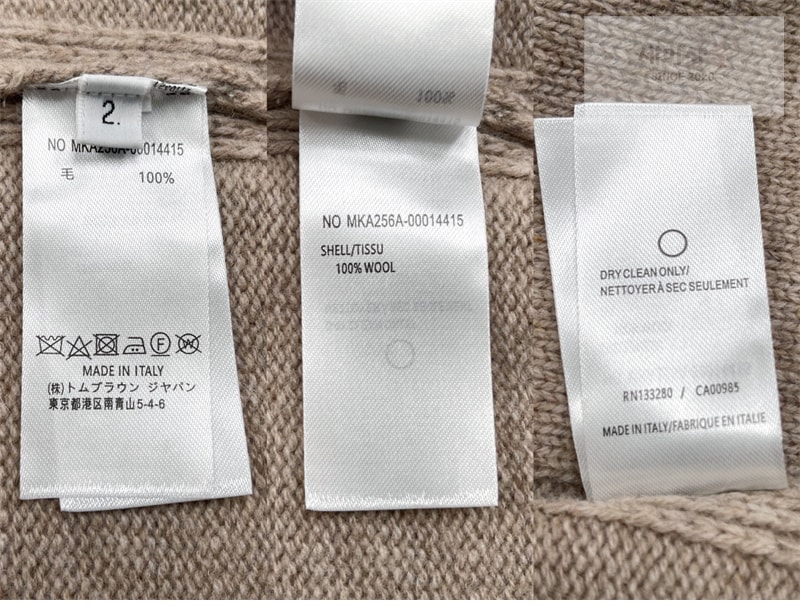 톰브라운 톰브라운 사선완장 4-Bar 셰틀랜드 울 V넥 가디건 레플리카 6번 이미지 - 의류 | 세미샵 레플리카 사이트