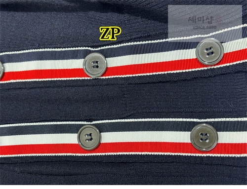 Thom Browne 톰브라운 사선완장 4-Bar 여성용 울 가디건 의류 15번 이미지