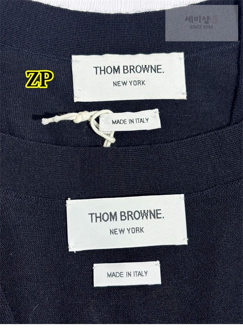 Thom Browne 톰브라운 사선완장 4-Bar 여성용 울 가디건 의류 18번 이미지