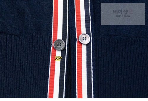 Thom Browne 톰브라운 사선완장 4-Bar 캐시미어 크롭 가디건 의류 9번 이미지