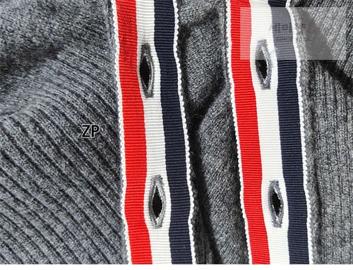 Thom Browne 톰브라운 사선완장 4-Bar 캐시미어 크롭 가디건 의류 18번 이미지