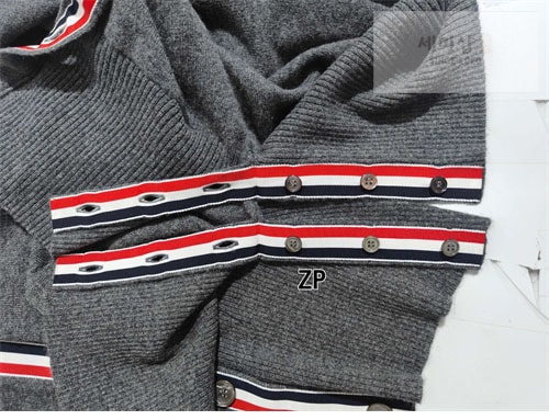Thom Browne 톰브라운 사선완장 4-Bar 캐시미어 크롭 가디건 의류 19번 이미지