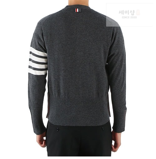 Thom Browne 톰브라운 사선완장 4-Bar 캐시미어 크롭 가디건 의류 20번 이미지