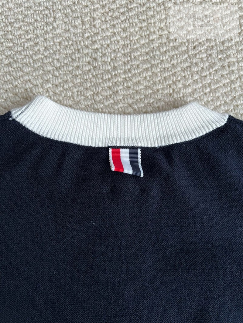 Thom Browne 톰브라운 사선완장 4-Bar 코튼 헥터 풀오버 네이비 의류 22번 이미지