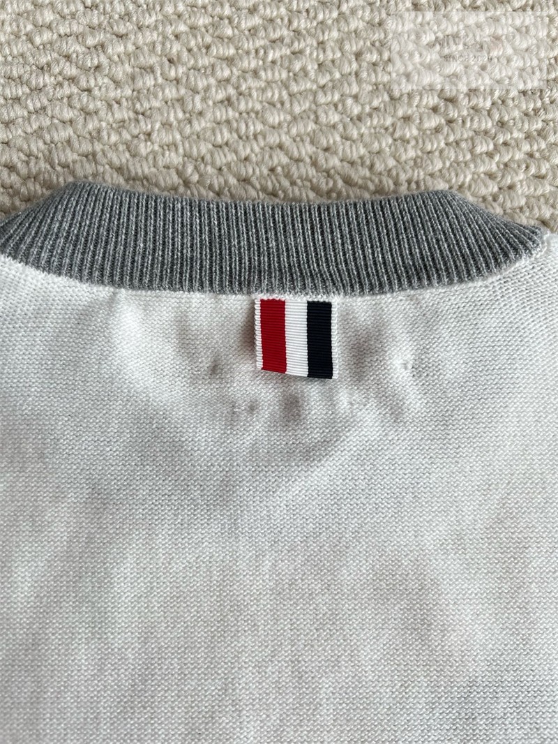 Thom Browne 톰브라운 사선완장 4-Bar 코튼 헥터 풀오버 네이비 의류 32번 이미지