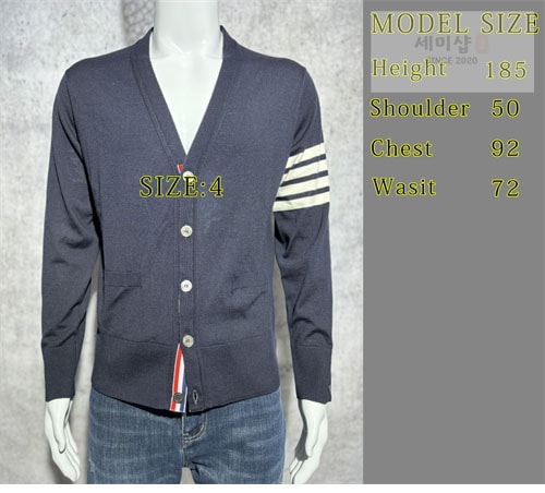 Thom Browne 톰브라운 사선완장 4-Bar 클래식 가디건 레플리카 26번 이미지 - 의류 | 세미샵 레플리카 사이트