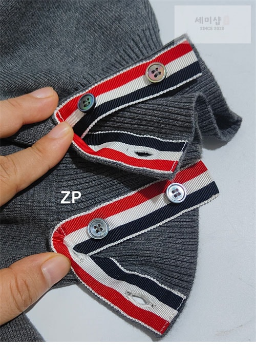 Thom Browne 톰브라운 사선완장 4-Bar 클래식 울 가디건 의류 14번 이미지