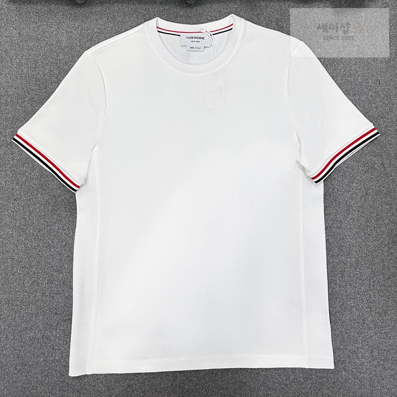 Thom Browne 톰브라운 삼선 스트라이프 반팔 티셔츠 레플리카 1번 이미지 - 의류 | 세미샵 레플리카 사이트