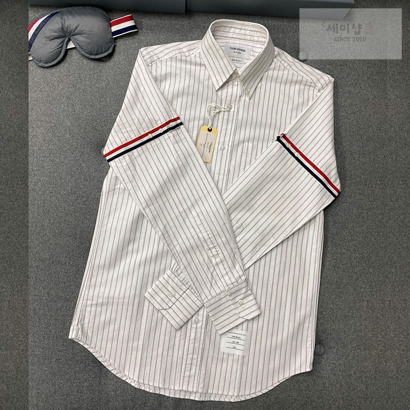 Thom Browne 톰브라운 암밴드 스트레이트 핏 옥스포드 셔츠 의류 1번 이미지
