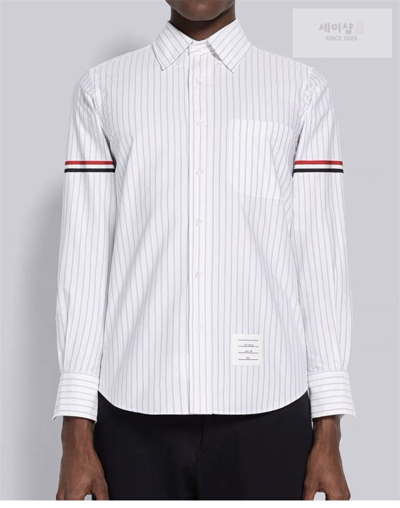 Thom Browne 톰브라운 암밴드 스트레이트 핏 옥스포드 셔츠 의류 3번 이미지