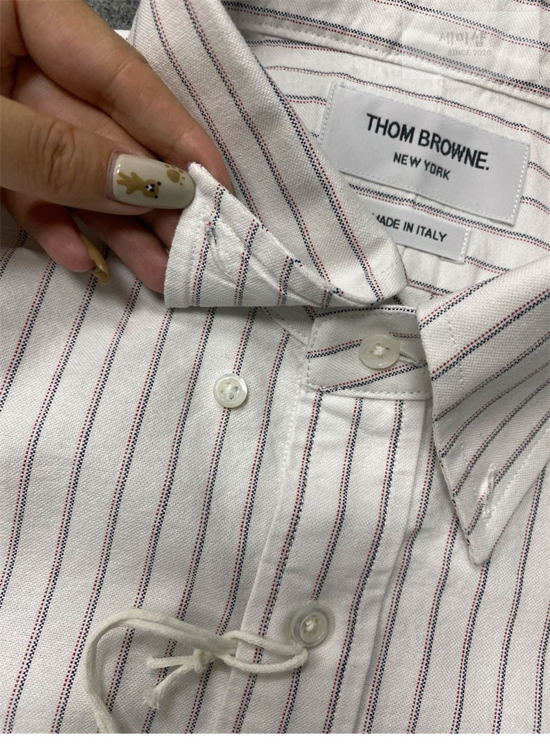 Thom Browne 톰브라운 암밴드 스트레이트 핏 옥스포드 셔츠 의류 4번 이미지