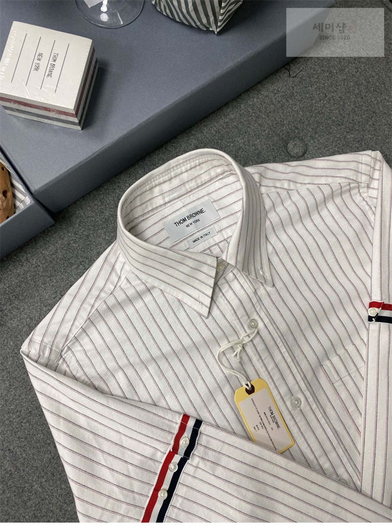 Thom Browne 톰브라운 암밴드 스트레이트 핏 옥스포드 셔츠 의류 5번 이미지