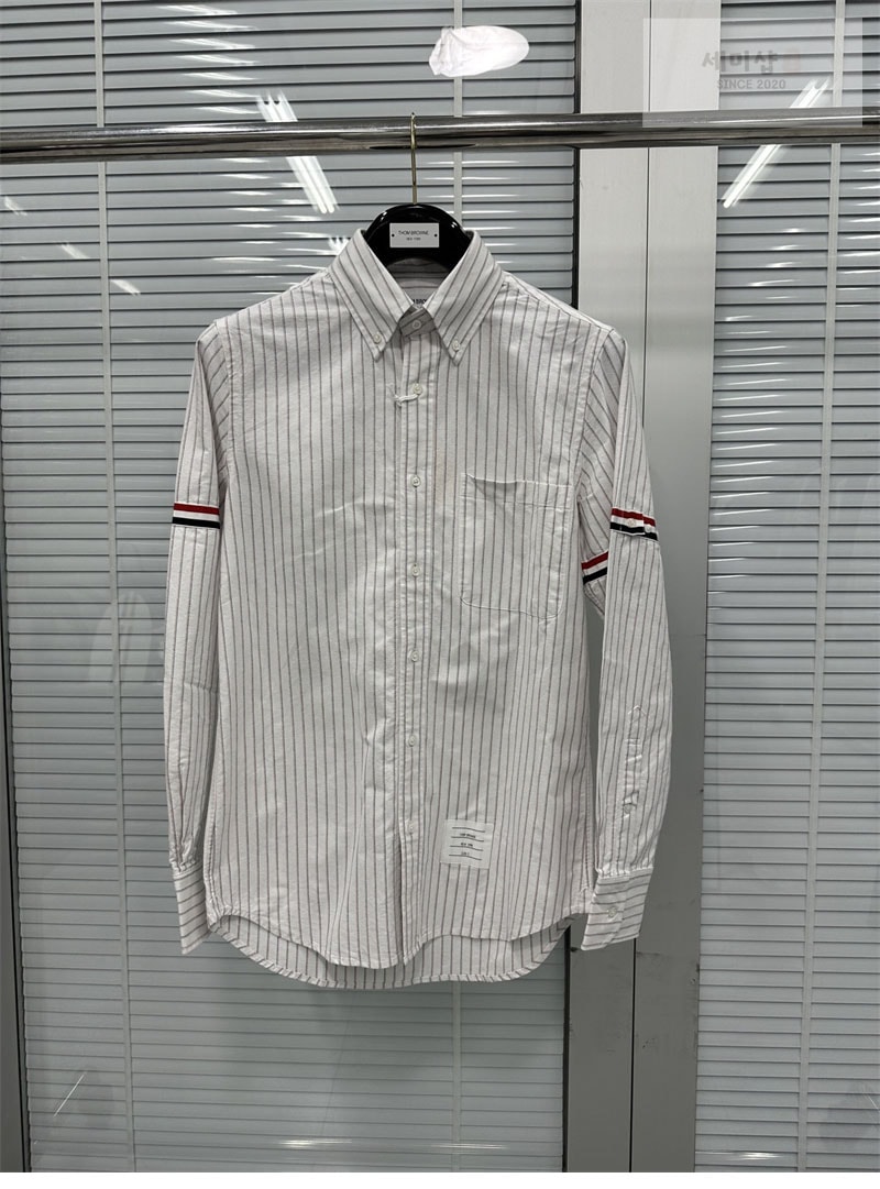 Thom Browne 톰브라운 암밴드 스트레이트 핏 옥스포드 셔츠 의류 10번 이미지
