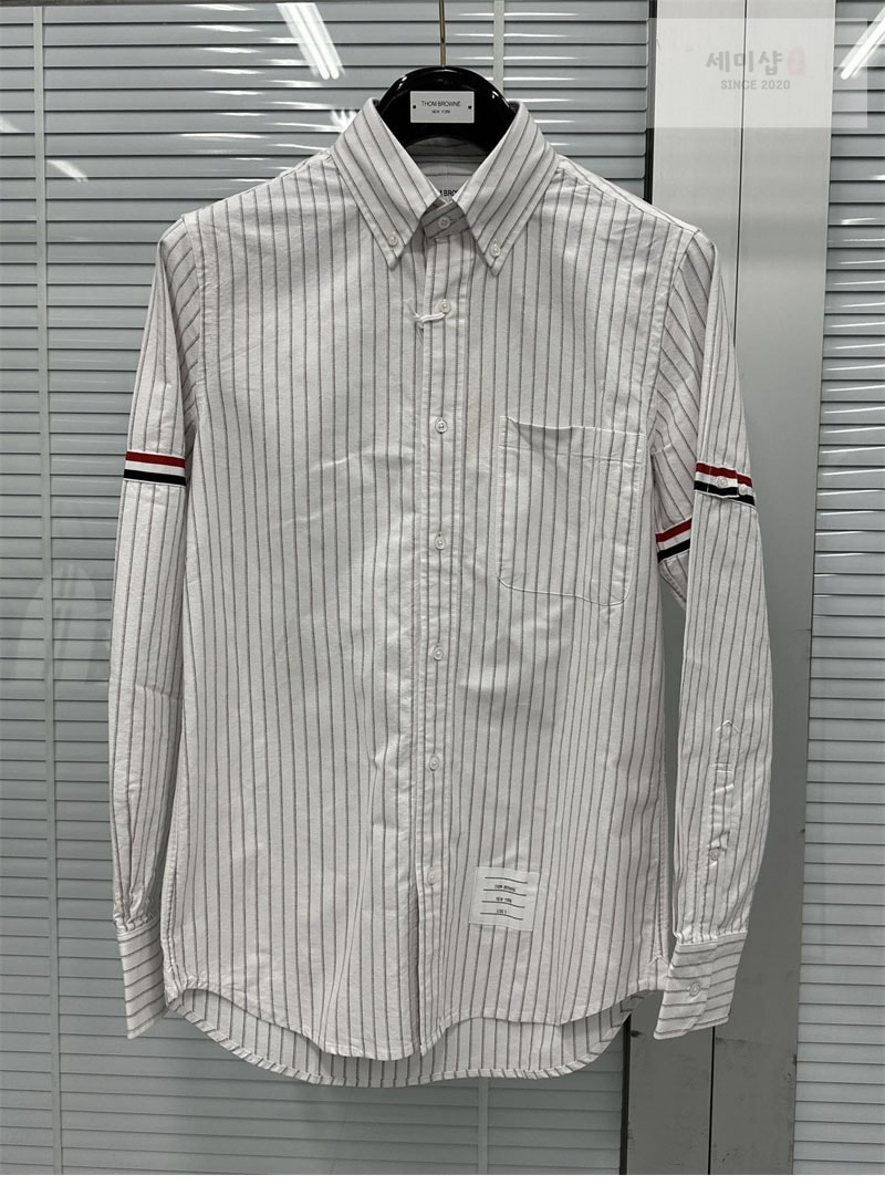 Thom Browne 톰브라운 암밴드 스트레이트 핏 옥스포드 셔츠 의류 20번 이미지