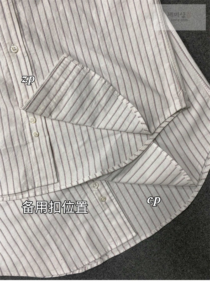 Thom Browne 톰브라운 암밴드 스트레이트 핏 옥스포드 셔츠 의류 17번 이미지