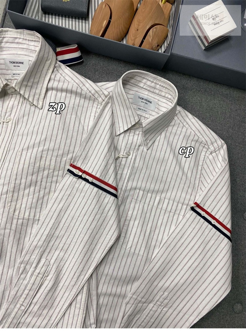 Thom Browne 톰브라운 암밴드 스트레이트 핏 옥스포드 셔츠 의류 19번 이미지