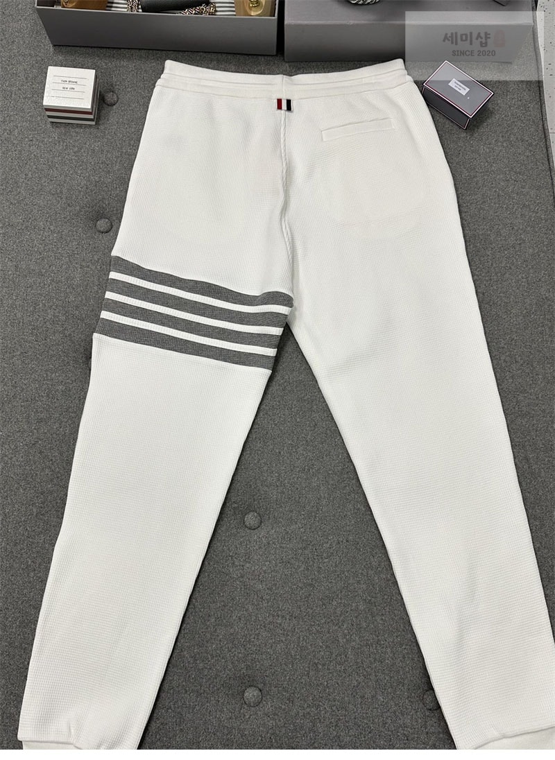 Thom Browne 톰브라운 와플 사선완장 4-Bar 스웨트팬츠 의류 3번 이미지
