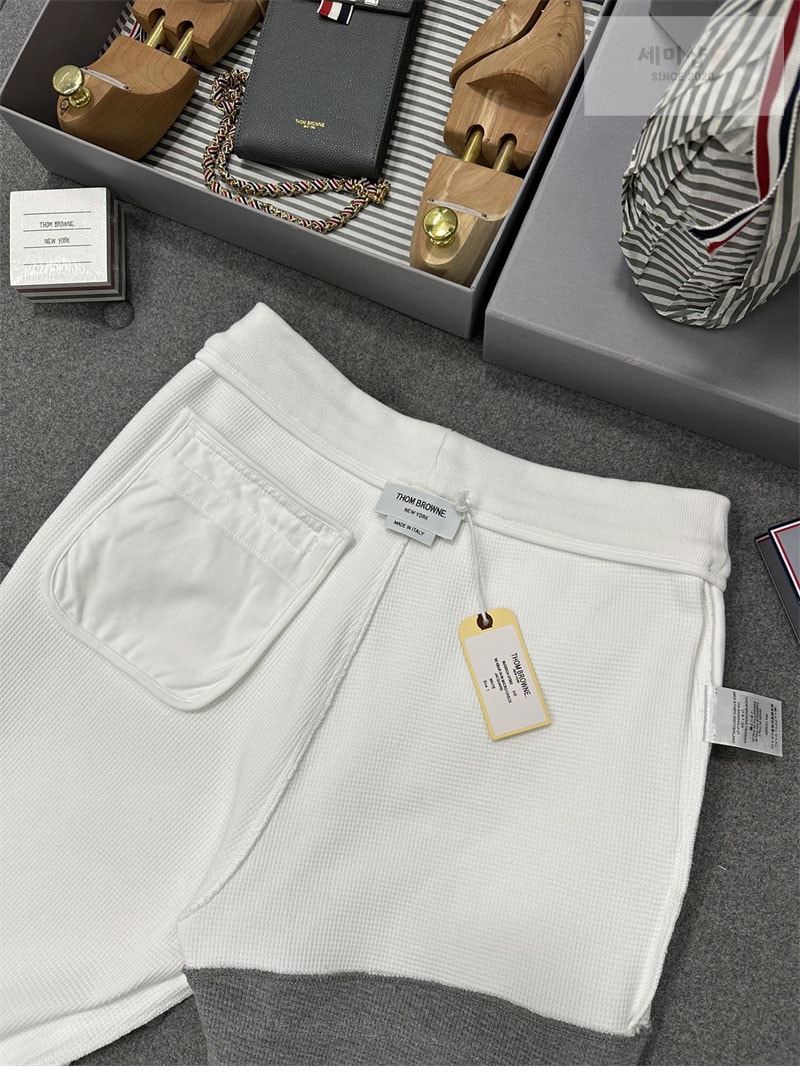 Thom Browne 톰브라운 와플 사선완장 4-Bar 스웨트팬츠 의류 9번 이미지