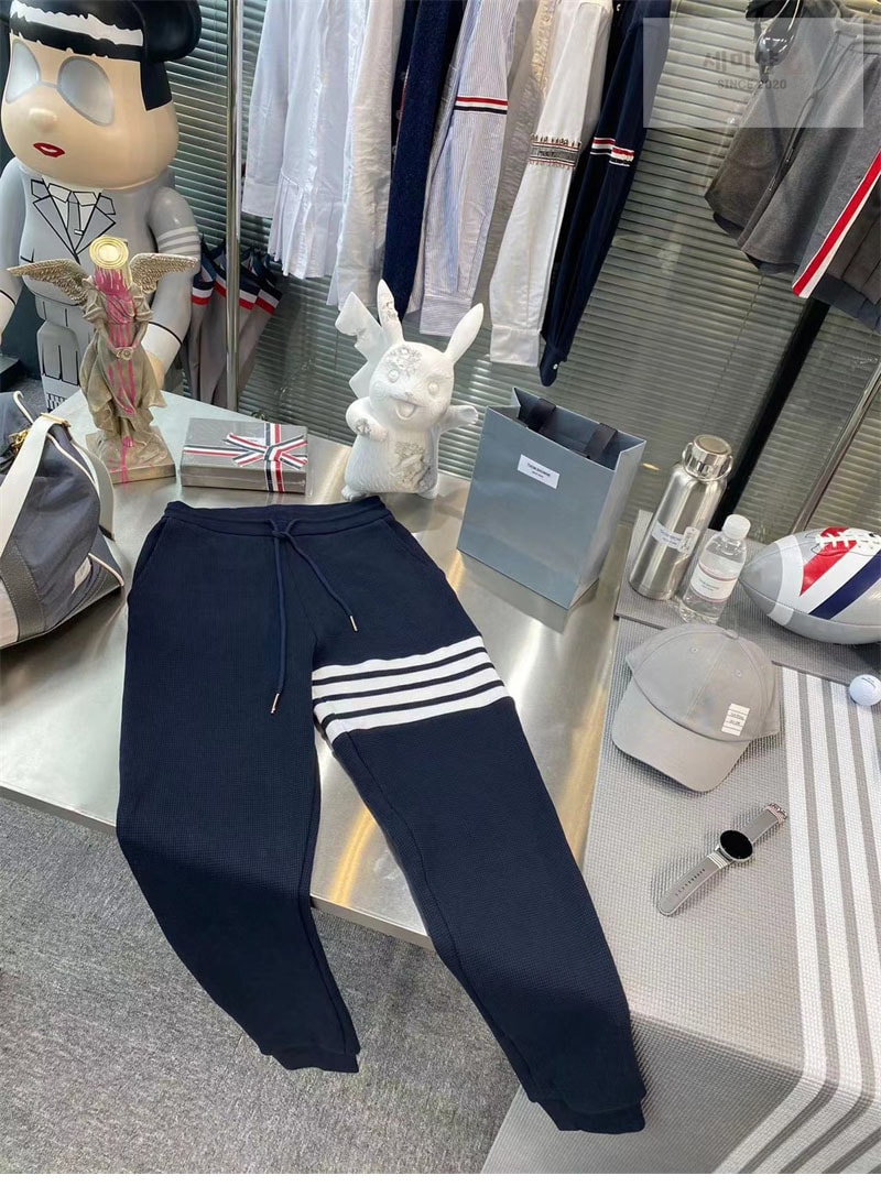 Thom Browne 톰브라운 와플 사선완장 4-Bar 스웨트팬츠 의류 1번 이미지
