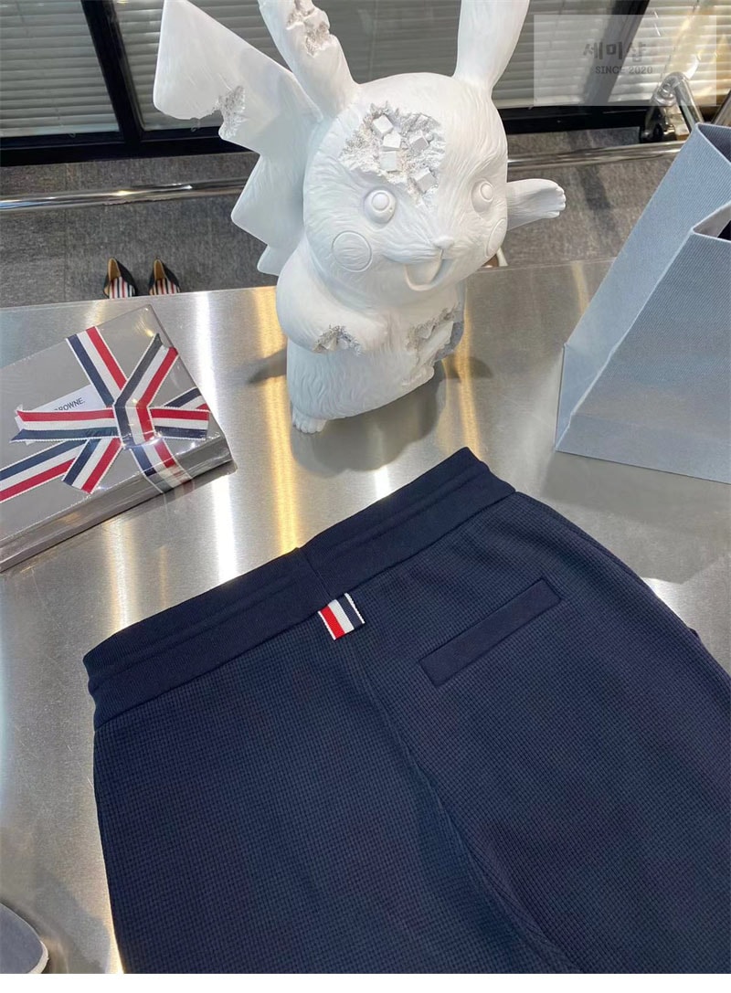 Thom Browne 톰브라운 와플 사선완장 4-Bar 스웨트팬츠 의류 8번 이미지
