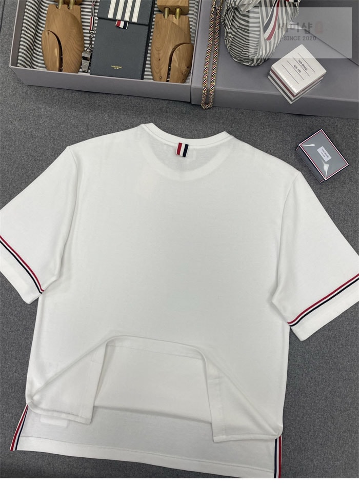 Thom Browne 톰브라운 코튼 럭비 그로그랭 암밴드 티셔츠 의류 7번 이미지