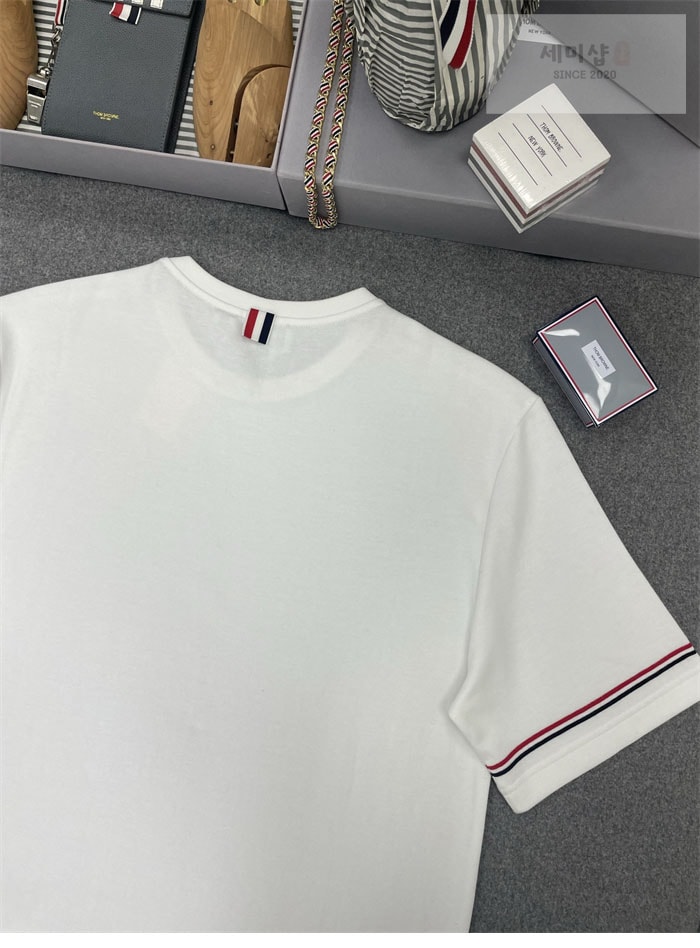 Thom Browne 톰브라운 코튼 럭비 그로그랭 암밴드 티셔츠 의류 8번 이미지