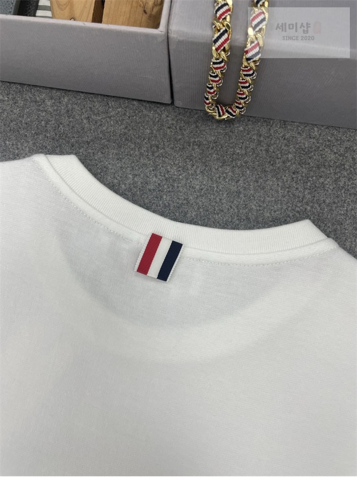 Thom Browne 톰브라운 코튼 럭비 그로그랭 암밴드 티셔츠 의류 10번 이미지