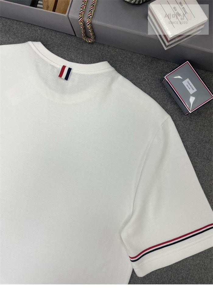 Thom Browne 톰브라운 코튼 럭비 그로그랭 암밴드 티셔츠 의류 17번 이미지