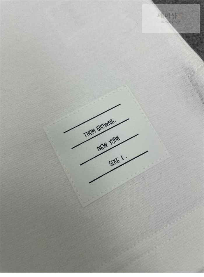 Thom Browne 톰브라운 코튼 럭비 그로그랭 암밴드 티셔츠 의류 18번 이미지