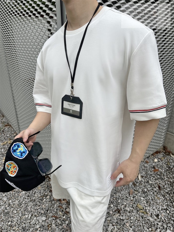 Thom Browne 톰브라운 코튼 럭비 반팔 티셔츠 의류 2번 이미지