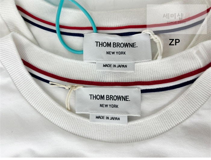 Thom Browne 톰브라운 코튼 반팔 티셔츠 화이트 레플리카 11번 이미지 - 의류 | 세미샵 레플리카 사이트