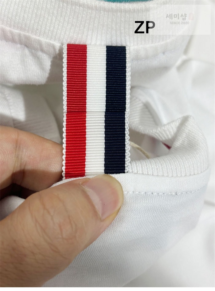 Thom Browne 톰브라운 코튼 반팔 티셔츠 화이트 레플리카 12번 이미지 - 의류 | 세미샵 레플리카 사이트